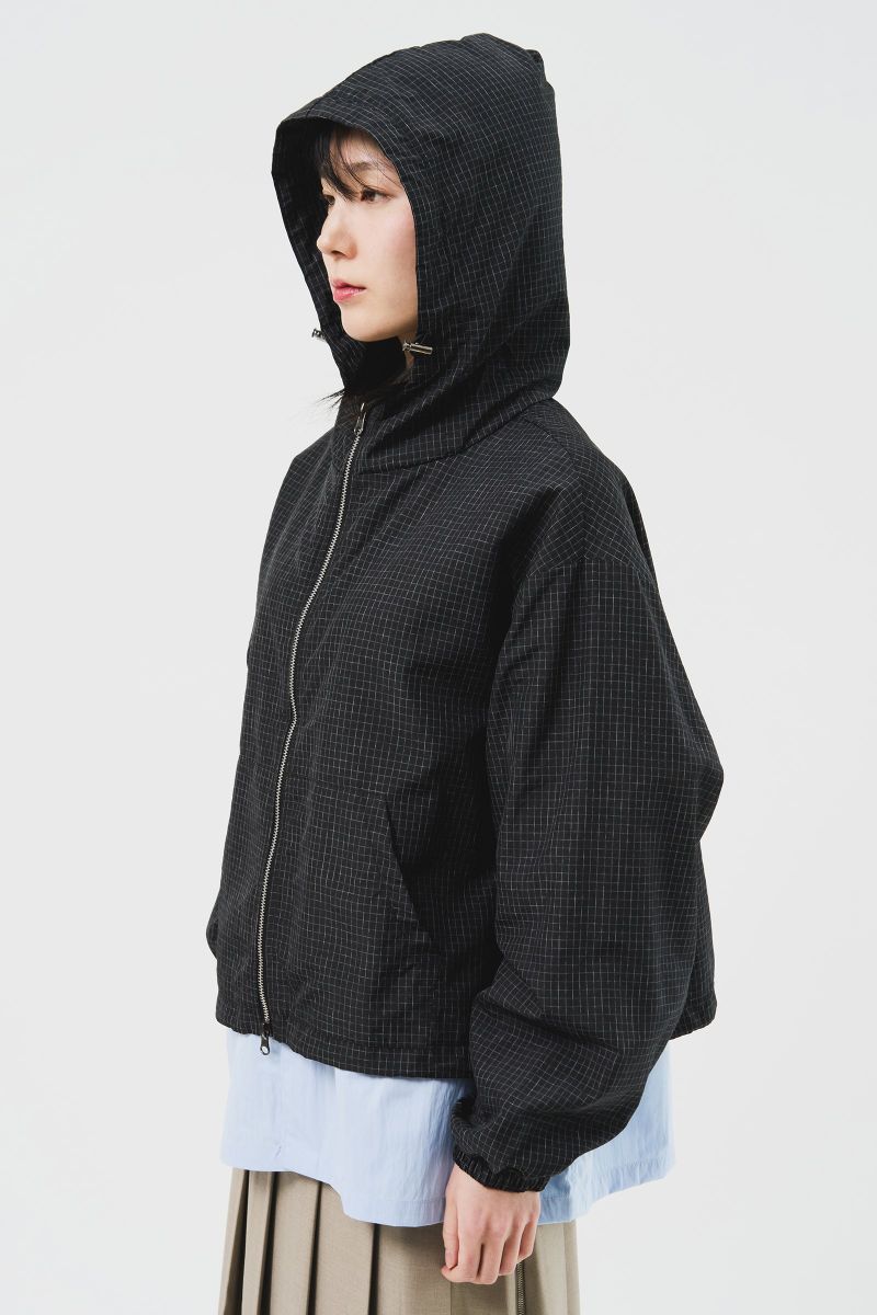 Square Cropped Hooded Jacket (5color)