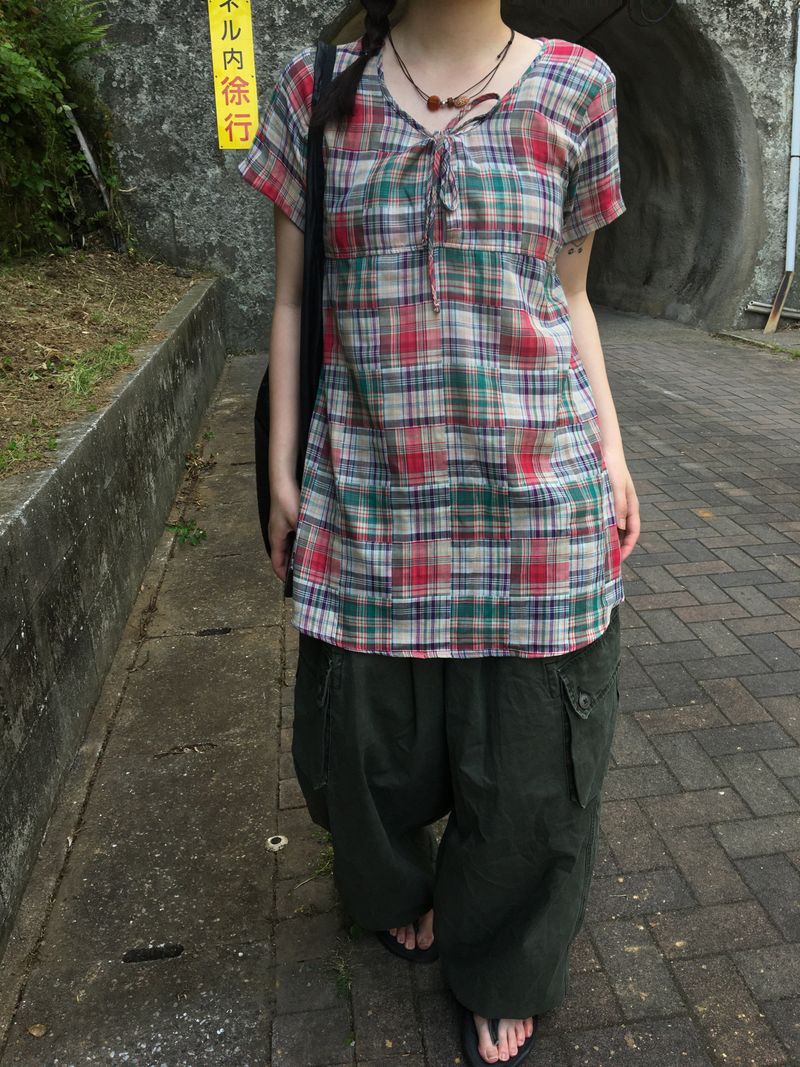 roha Checkered Blouse