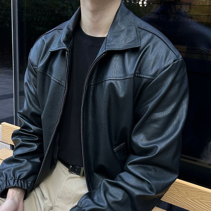 LMN Creative Essential Line Leather Jacket (2 colors)