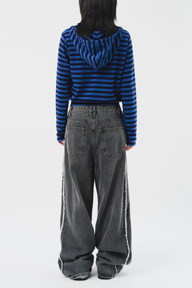 (W) Moor Striped Hooded Jacket (3color)