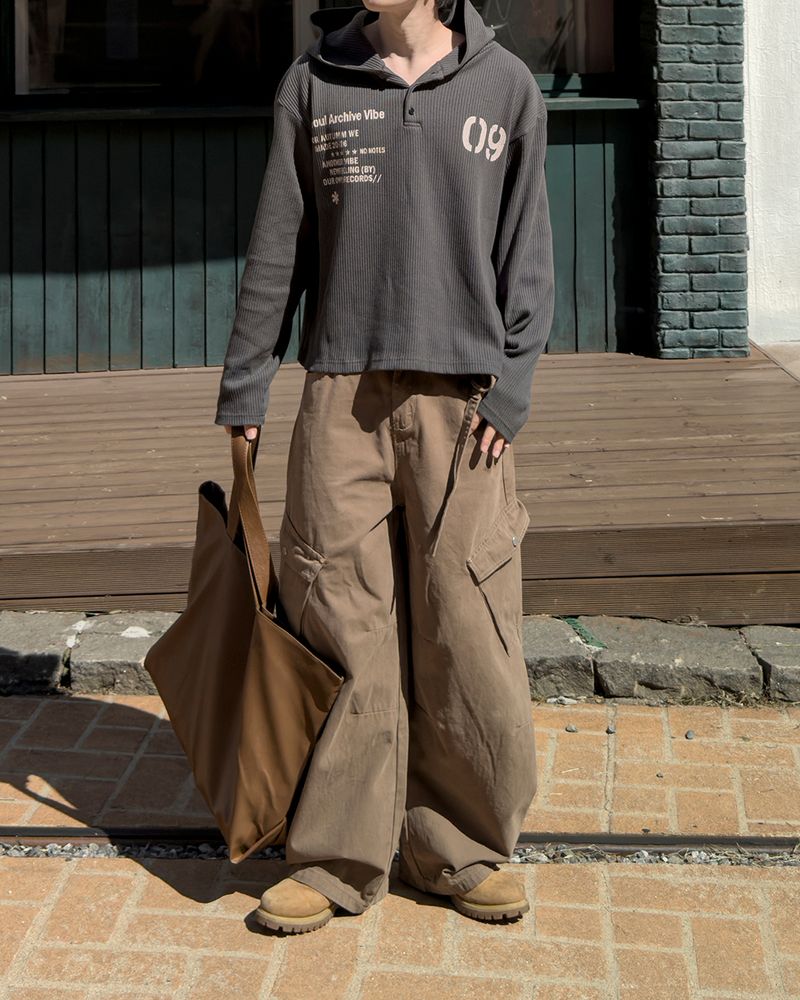 Rawden strap wide cargo pants