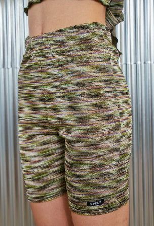 biker pants & wrap skirt _ green