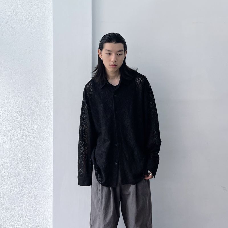 Shadow Textured Sheer Shirt
