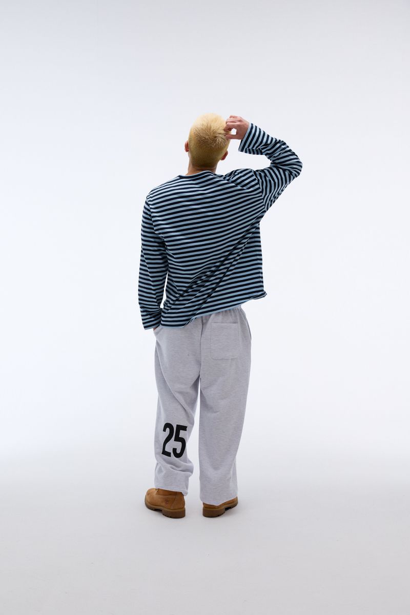 Weekend warrior typography printing long pants (Melange)