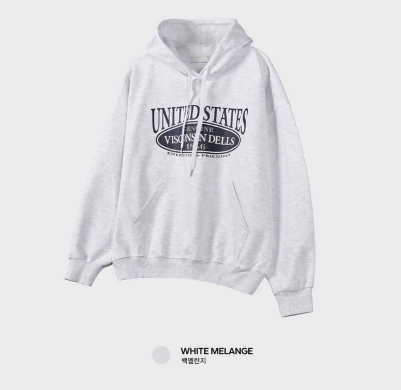 Look Grace United Graphic Oversized Hoodie