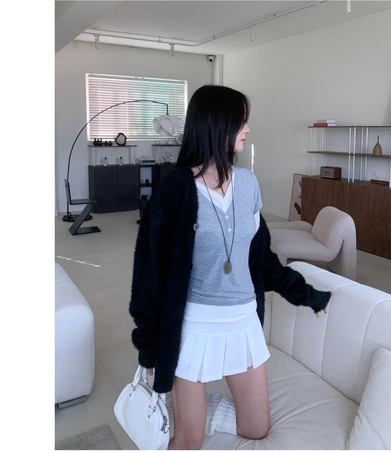 Sunday Pleats Mini Skirt
