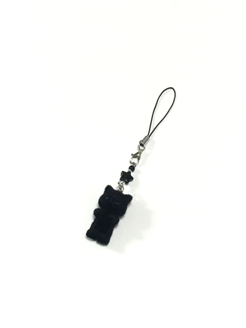 Black cat keyring
