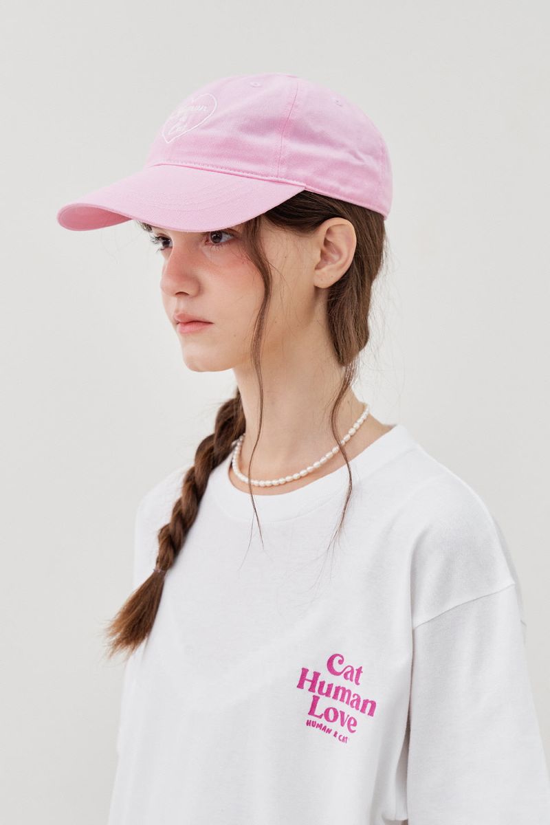 HEART BALL CAP_PINK