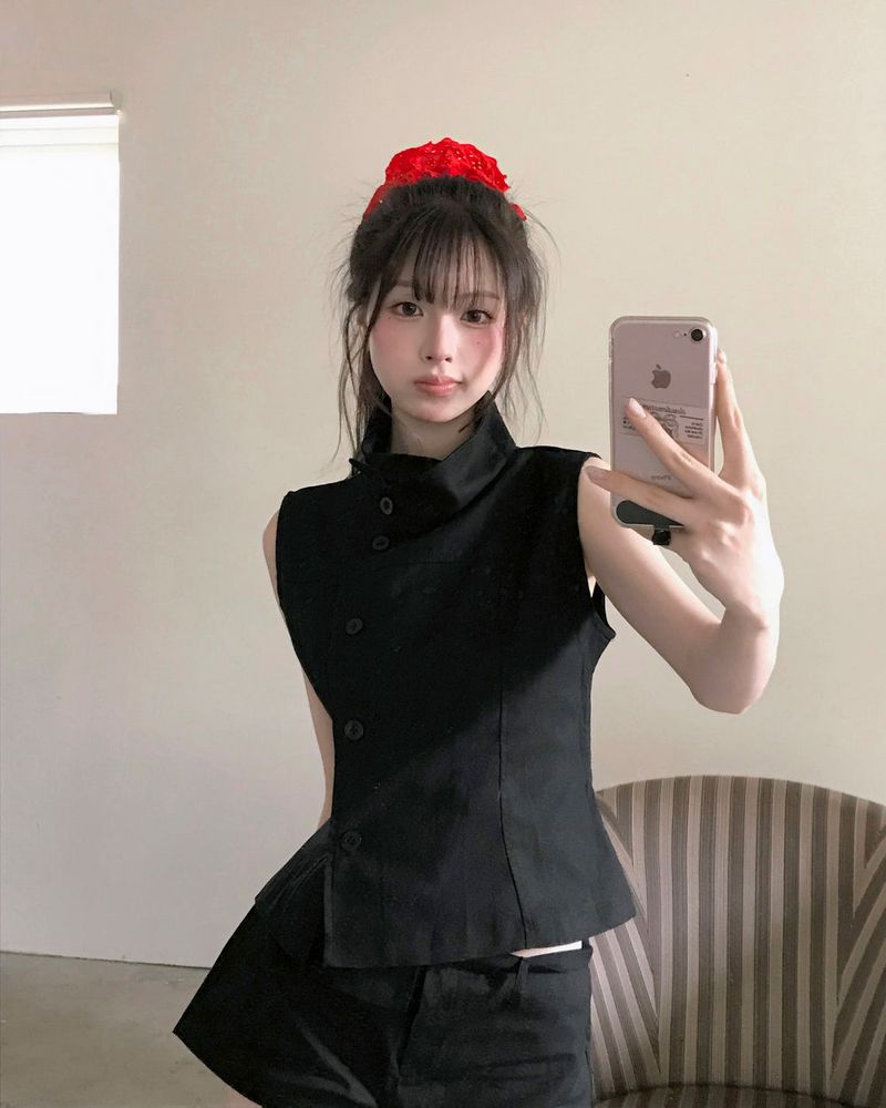 cloudemotion(クラウドエモーション)の「diarc black button sh / bl(Tops)」