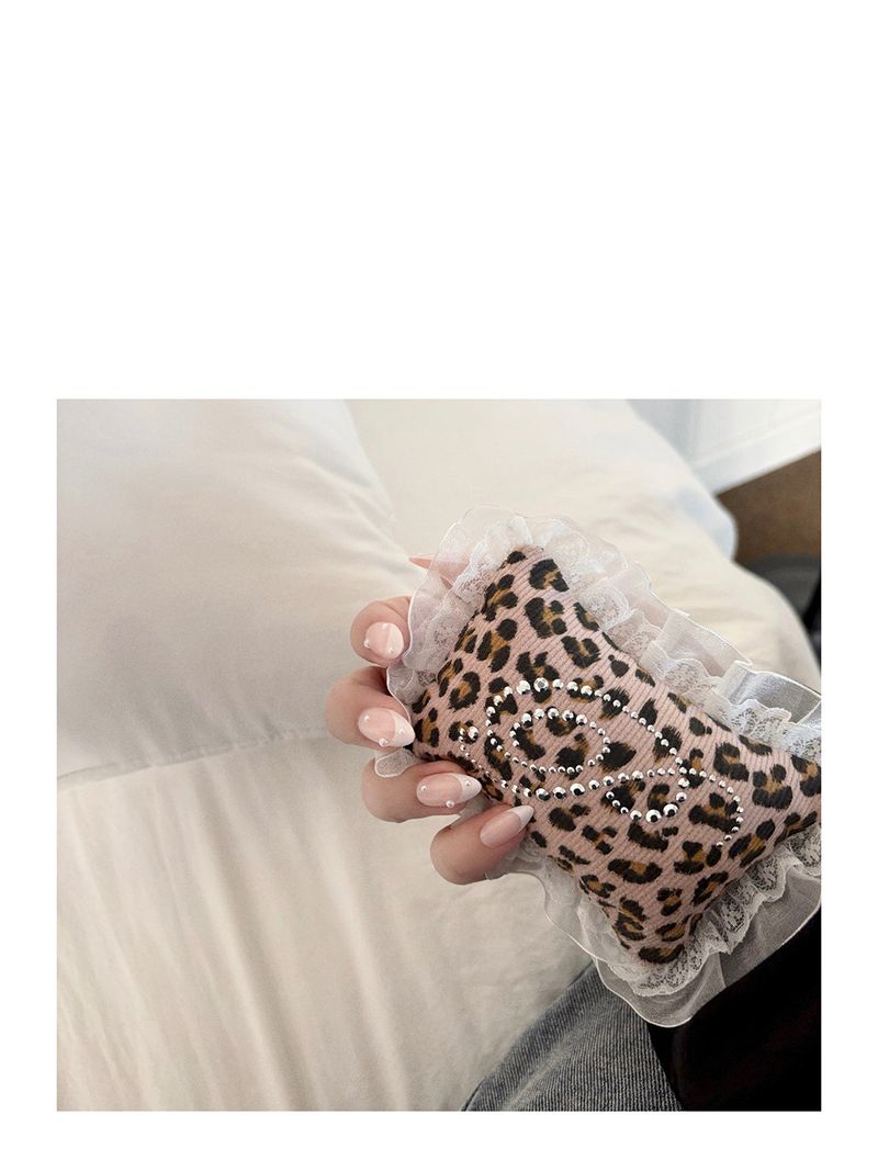 【MADE】 KIRA pocket pillow (leopard/pink)
