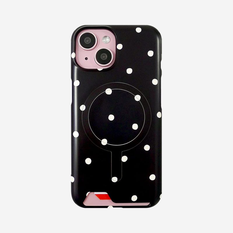 Love or not（ラブオアノット）の「[MADE]Ivory Balls-Black-Matt Magsafe Card Phonecase（Smartphone Accessories）」