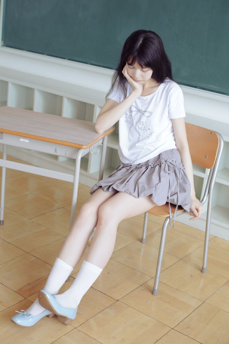 frill balloon skirt(grey)