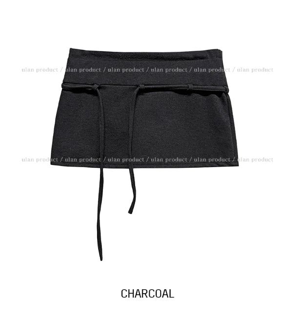 Tote Belted Brushed Skirt