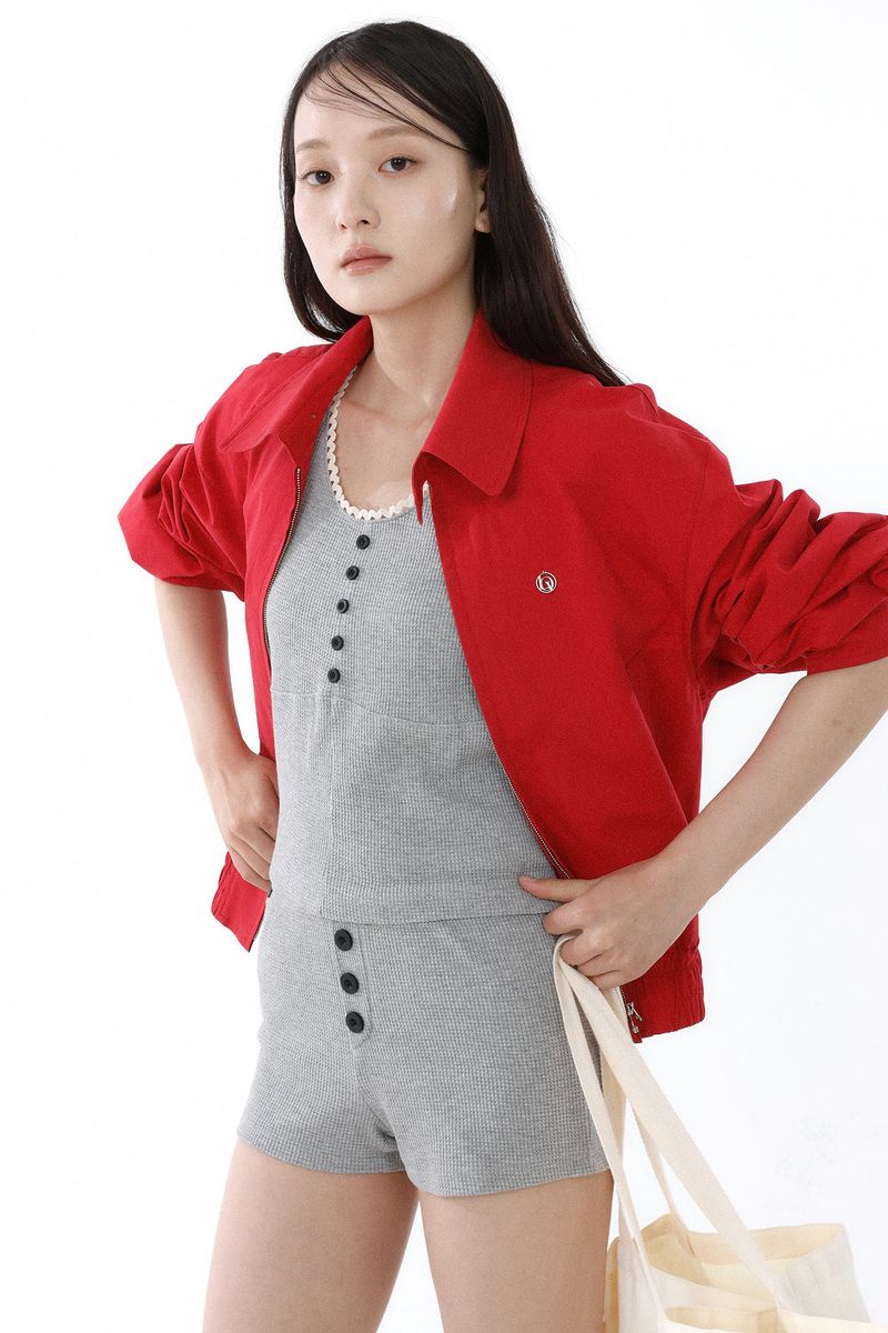 HIGH-DENSITY TWILL WORK JACKET_RED