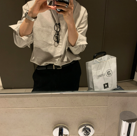  Square Pocket Overfit Corduroy Shirt
