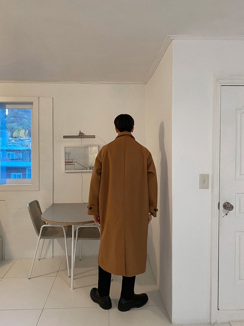 ASCLO Wool Raglan Balmacan Coat (3color)