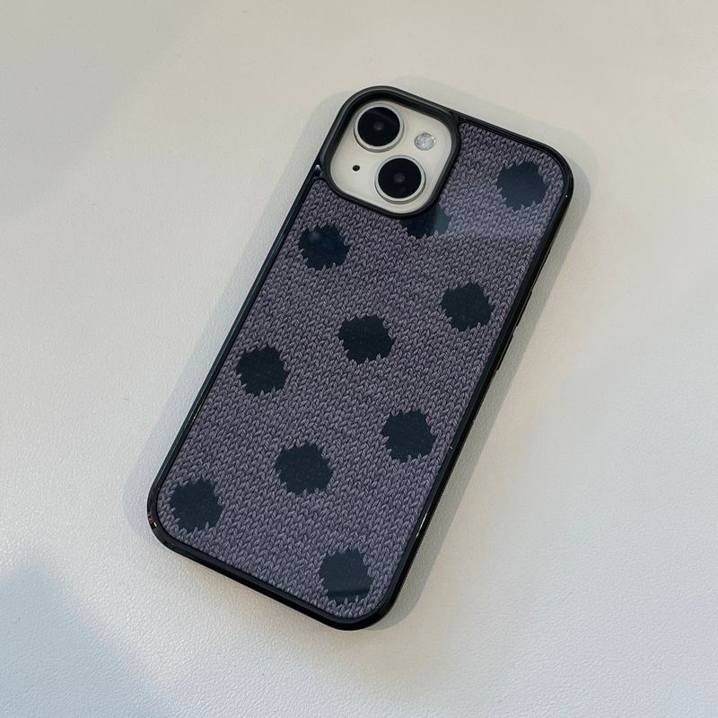 DOT GLASS BUMPER CASE_ GRAY & BLACK