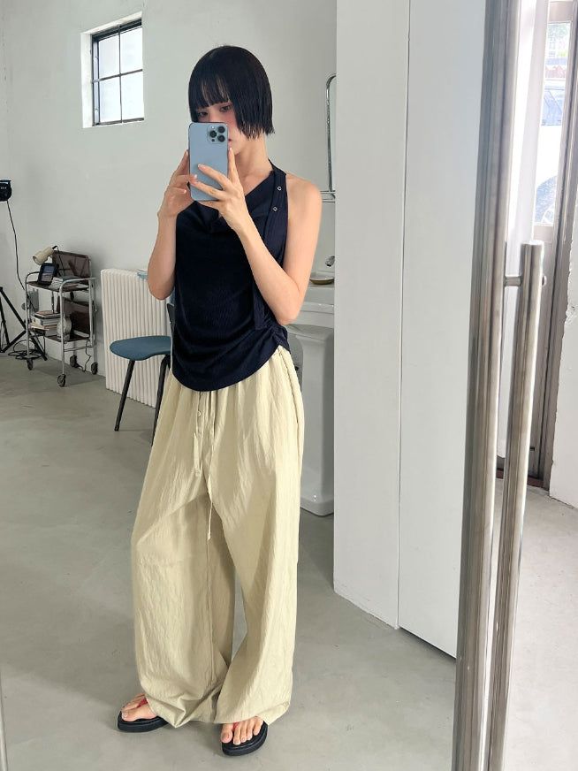 BUTTON BANDING PANTS