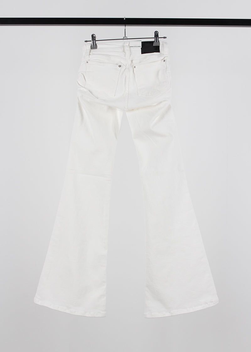 HIP SHIRRING BOOTS CUT PANTS