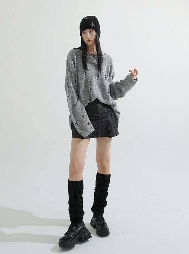 Damage Mohair Knit