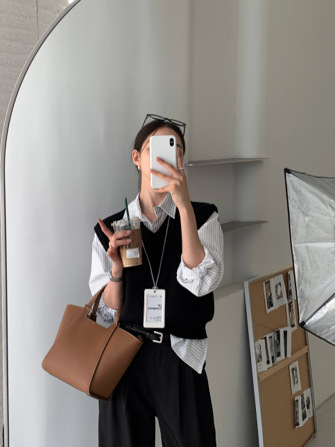 [Lè made/7,000 Sold] ルメイド ベーシック Vネック ベスト