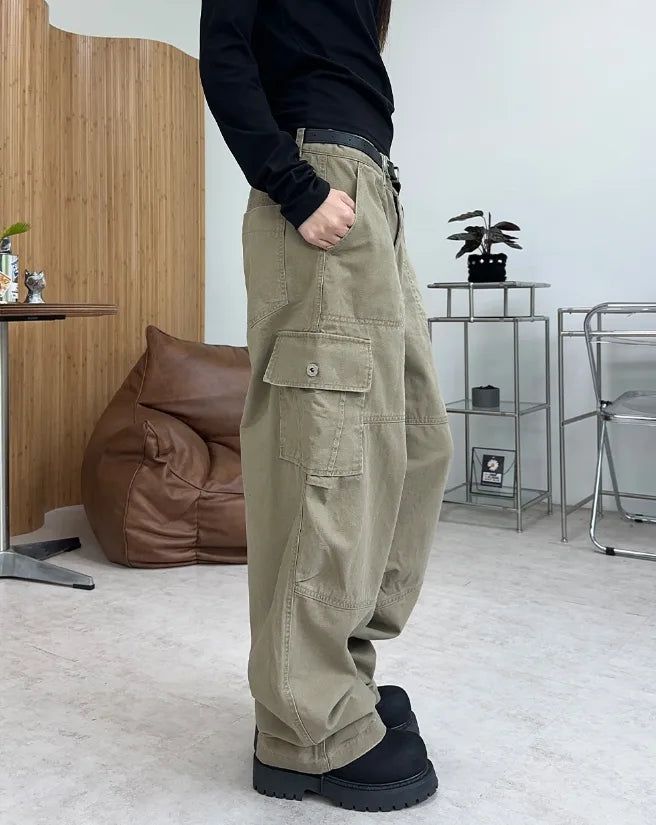 Moden Vintage Washed Cargo Pants