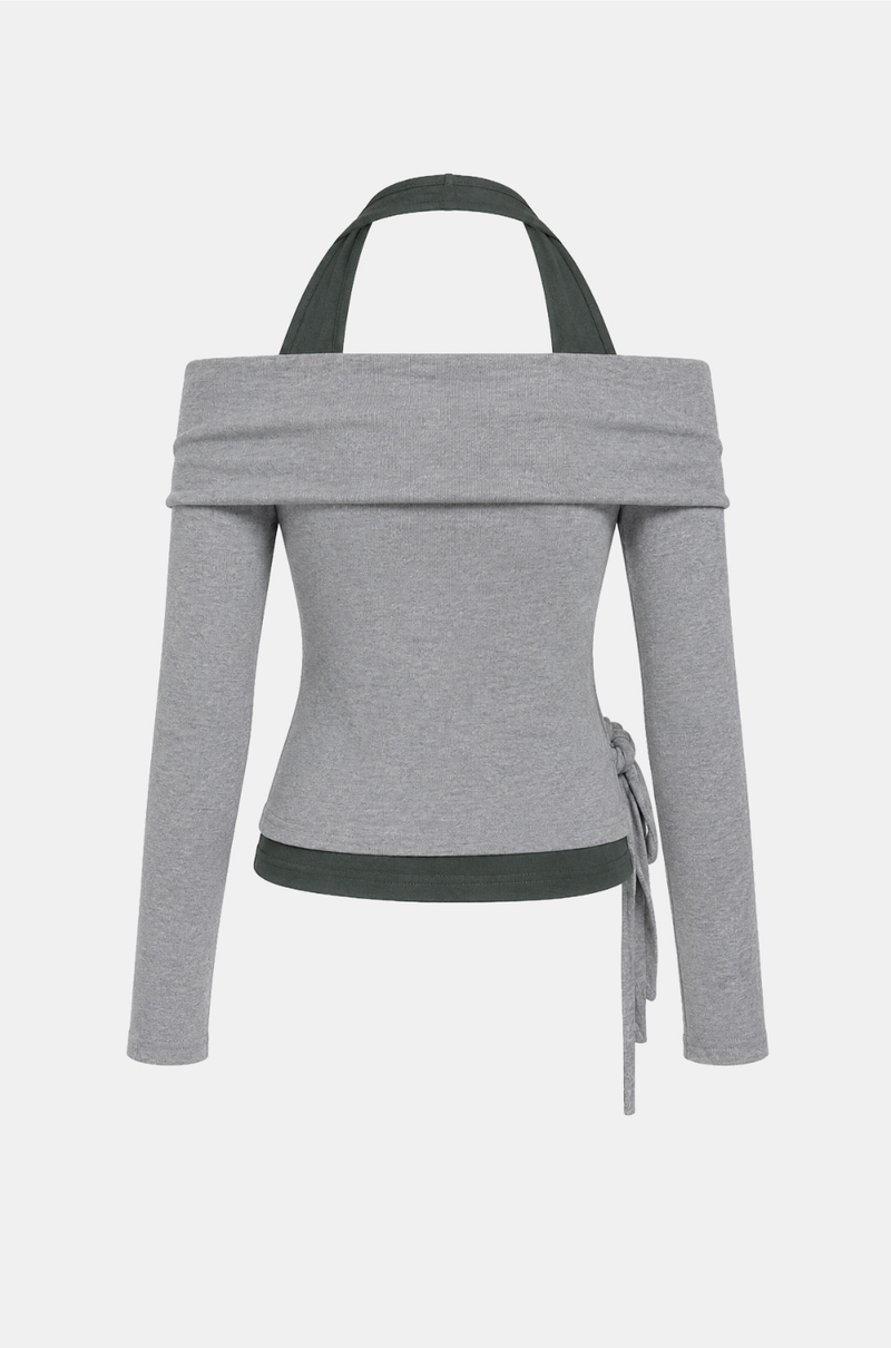 Arielle Halter Wrap Tee