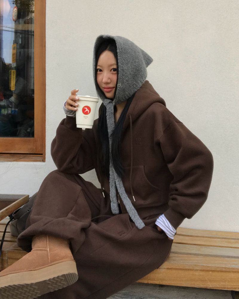 [ORIGINAL] Tibet 2-Way Cropped Hood Zip-Up