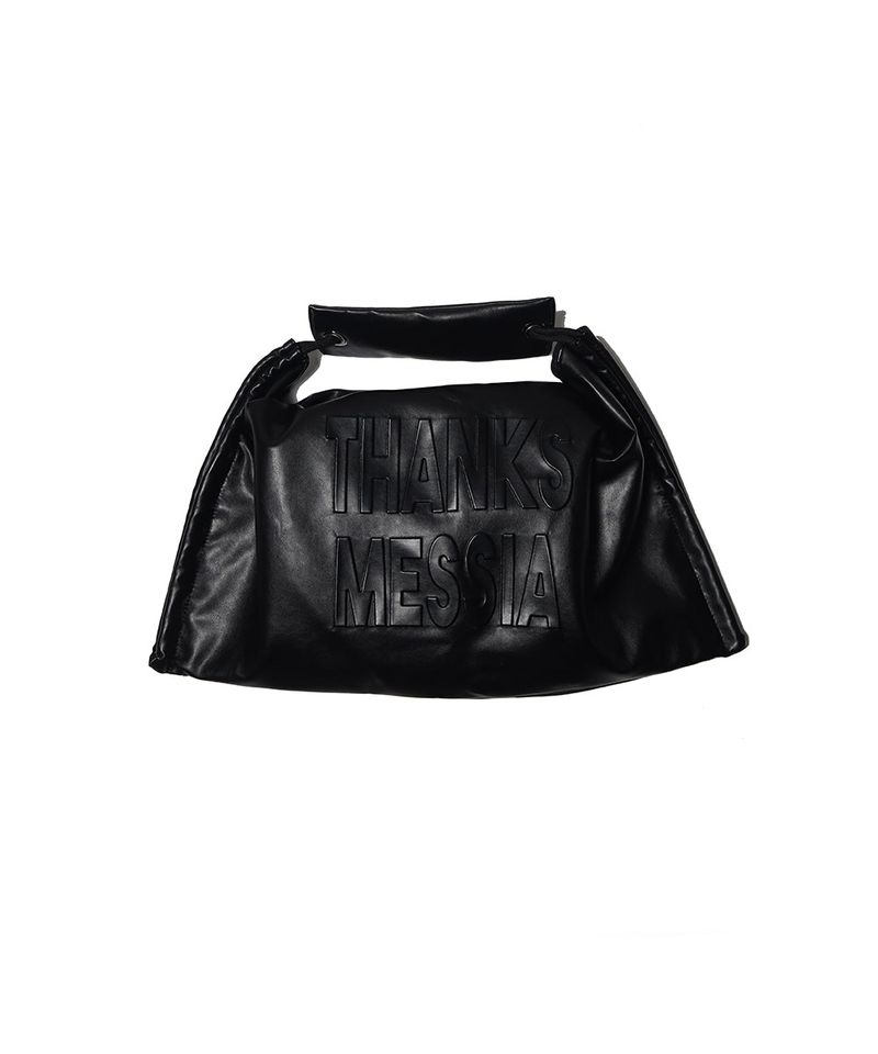 LEATHER TRANSFOAM BAG-BLACK