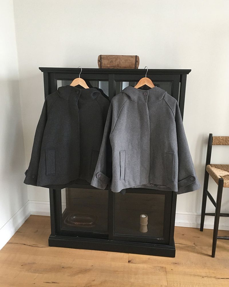 [MADE] Emo High-neck Midi Hooded Coat