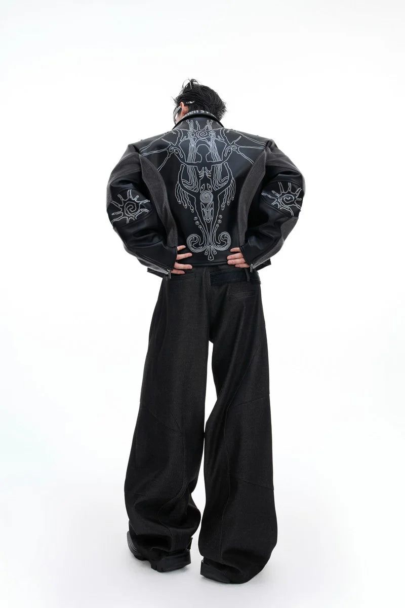 Deconstructed Studded Jacket