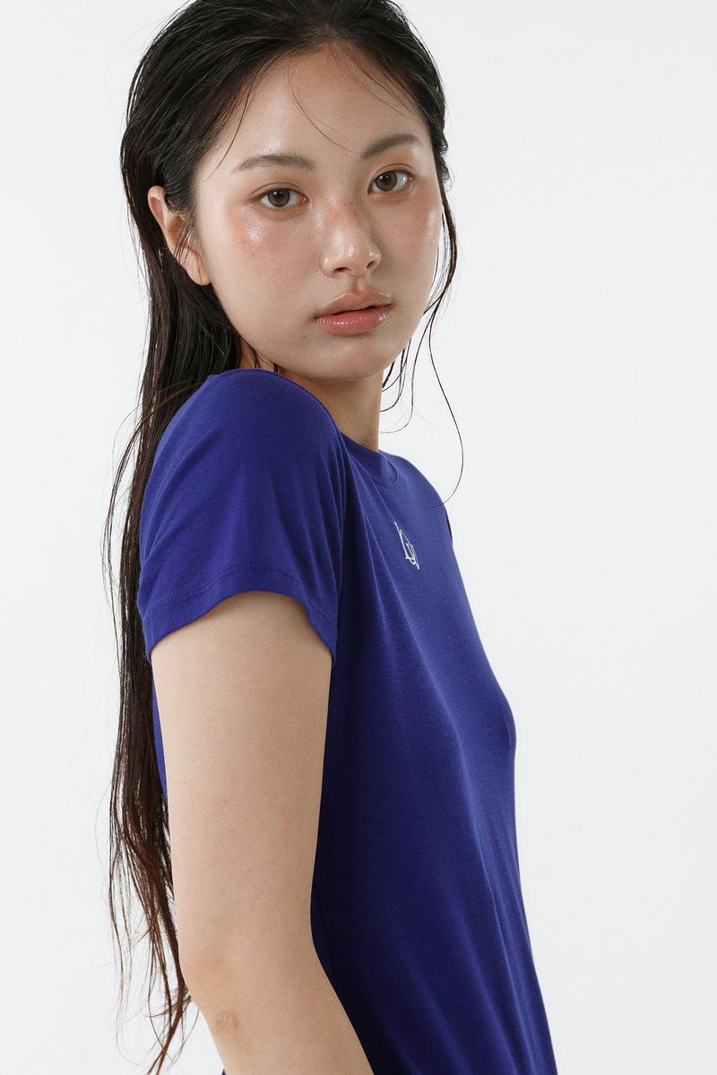 TENCEL PETIT TEE_COBALT