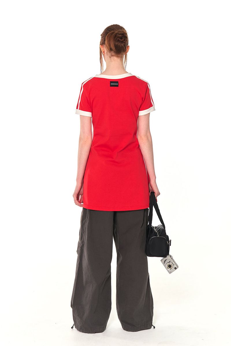 V NECK LINE OPS (RED)