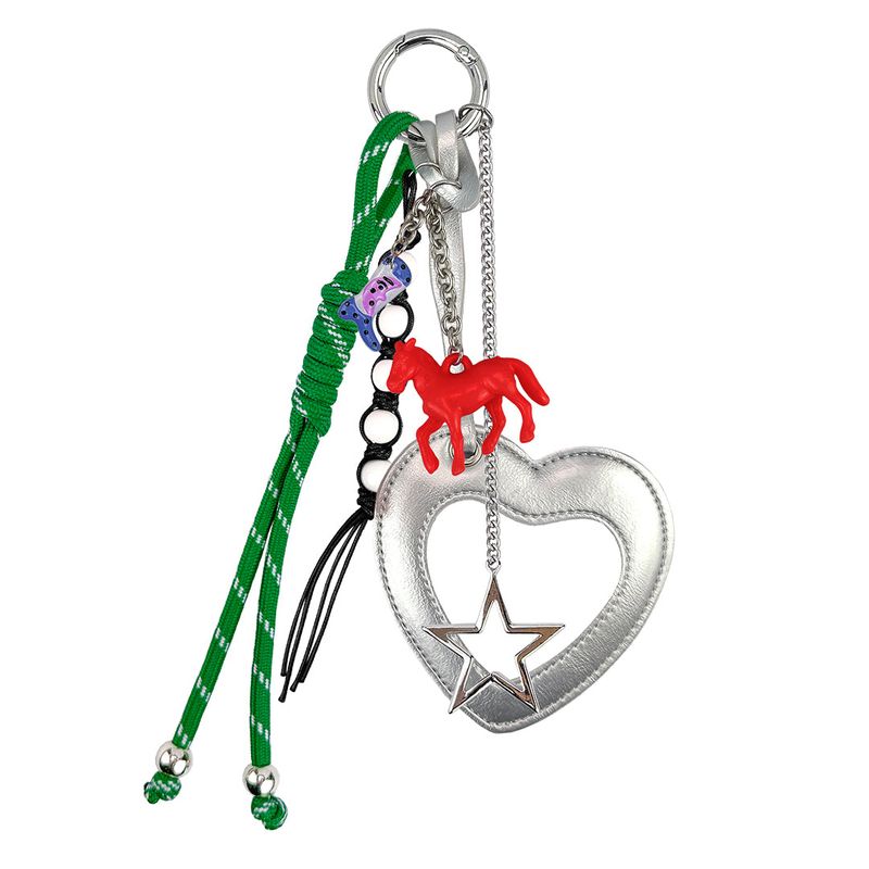VVV(ブイブイブイ)の「Heart Mirror Pony String Keyring _ Silver(Toys/Key Holders)」