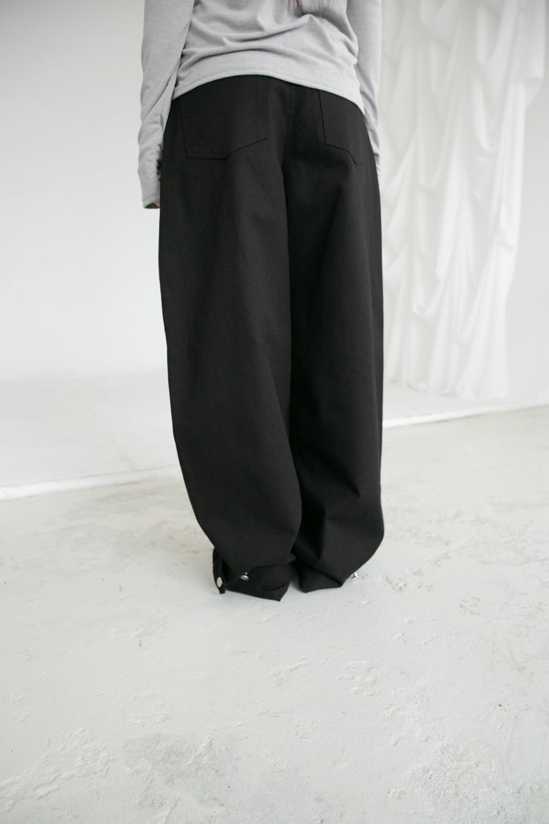 cotton curve balloon pants(2colors)