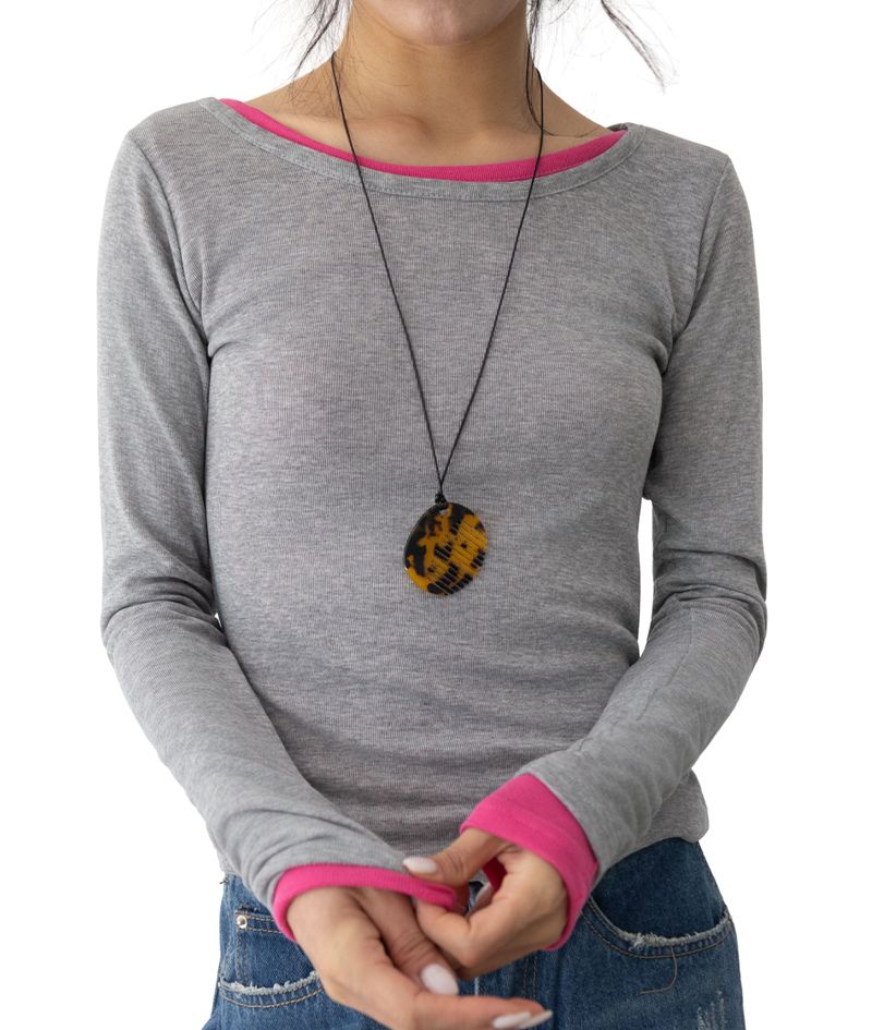 Duo U-Neck Long Sleeve T-Shirt
