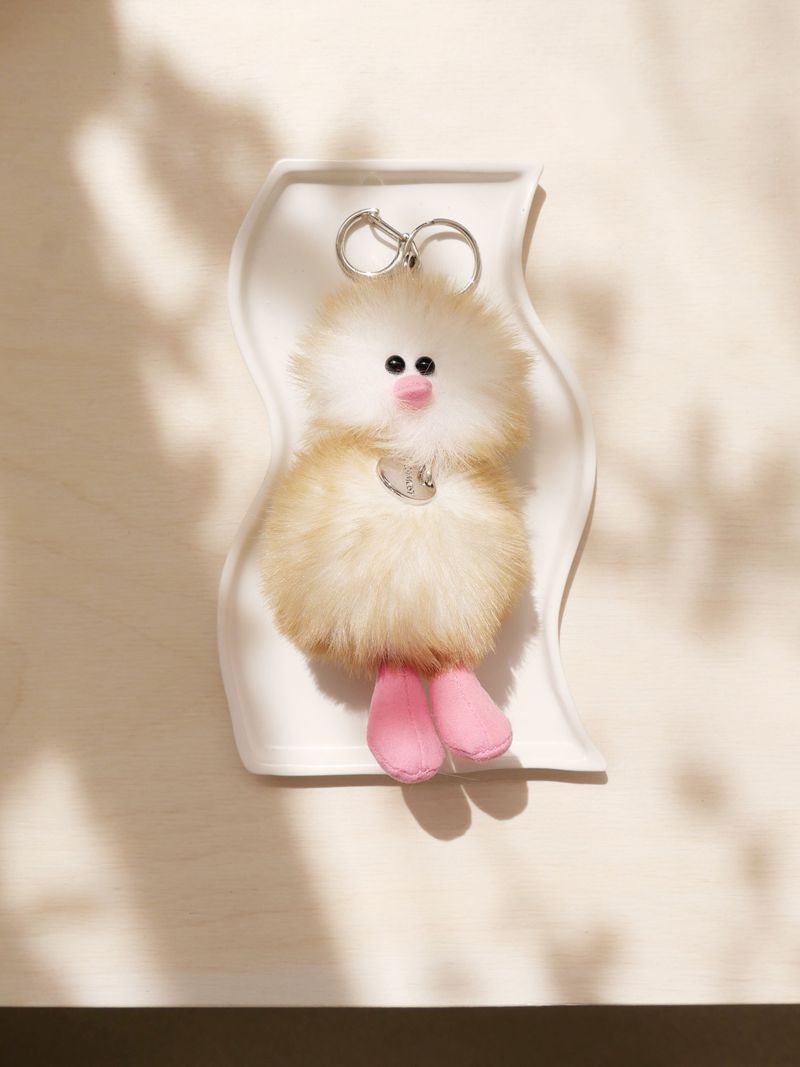 Cosymosy Mini Bird Keyring - Marshmallow