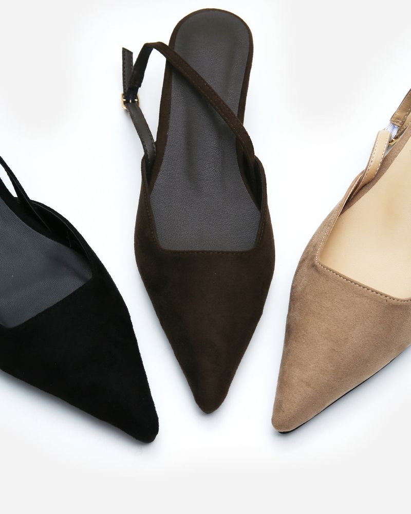 Tira suede stiletto slingback