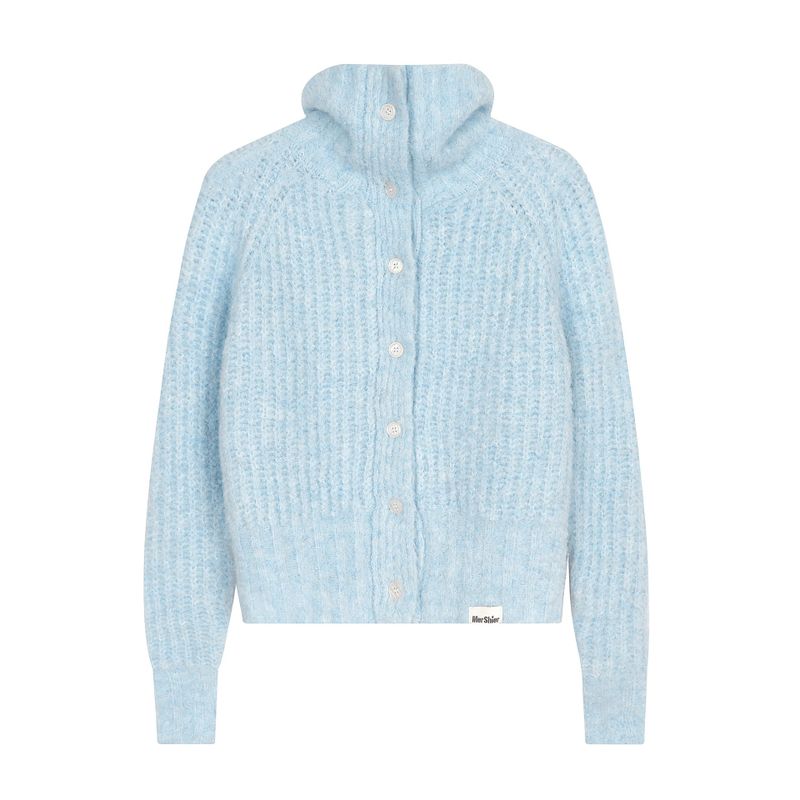 Cozy&Kitsch（コージーアンドキッチ）の「Ocean Glaze High Neck Knit Cardigan 233256662（Tops）」