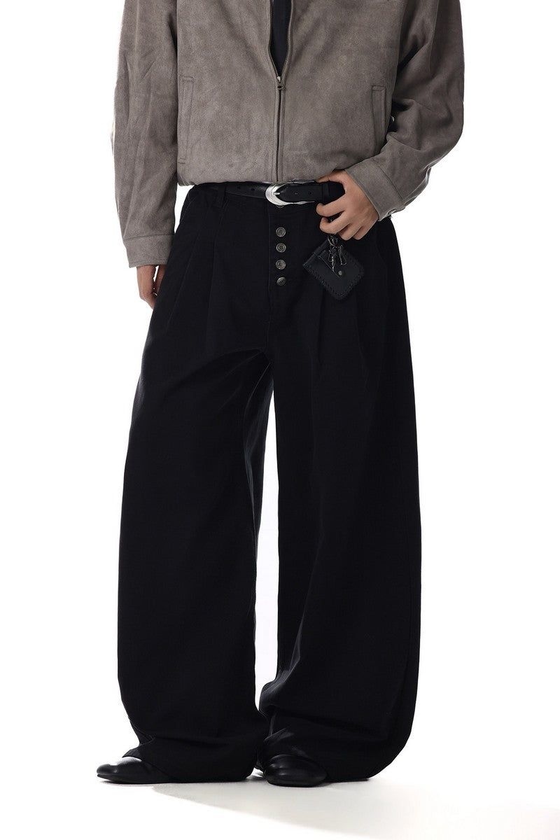 Five-Buttons Curved Jeans