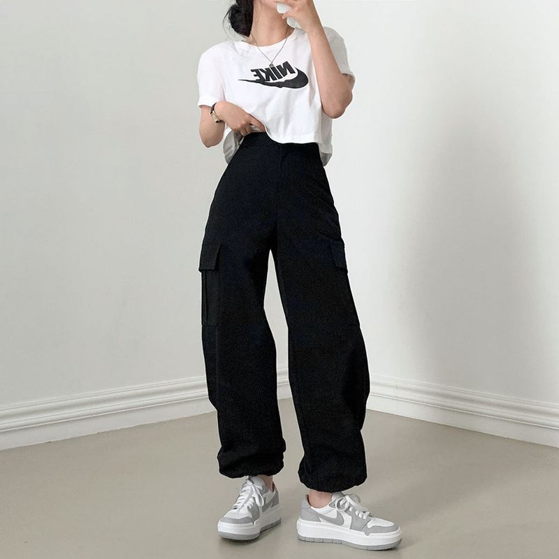 [Bellide made/short, long] Urban two-way string cargo pants
