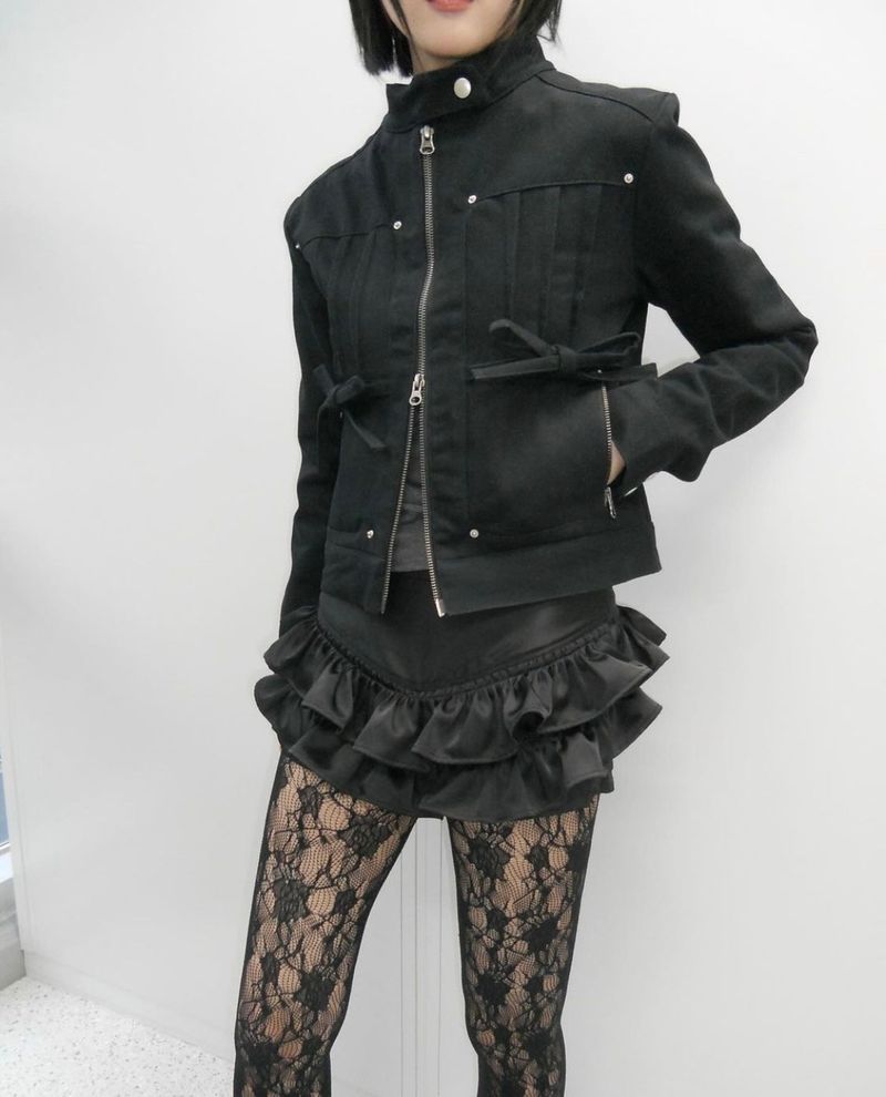 PINTUCK COTTON JACKET (BLACK)