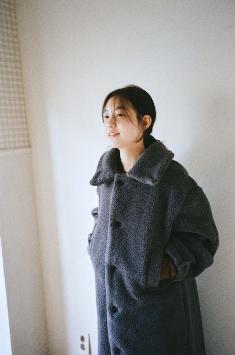 Teddy Fleece Coat (Charcoal)
