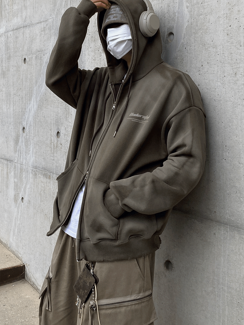 SSROOM（エスエスルーム）の「Under Gradation Hooded Zip Up (2color)（Tops）」