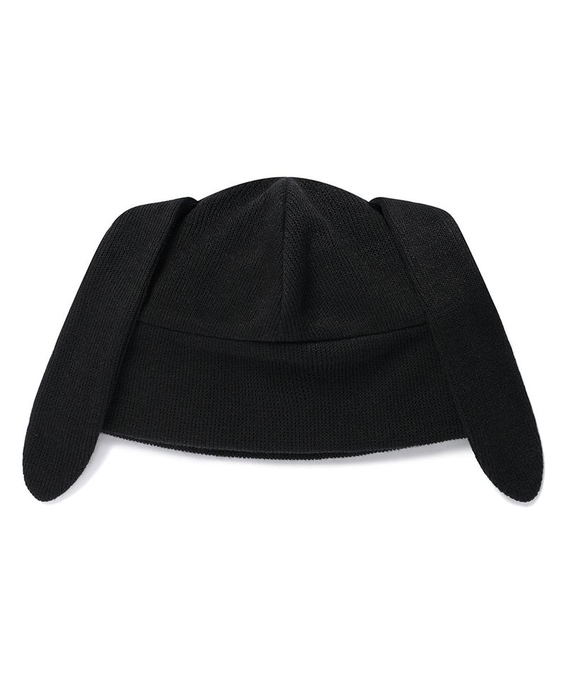RABBIT BUTTON BEANIE BLACK(CV2GFUAB33A)