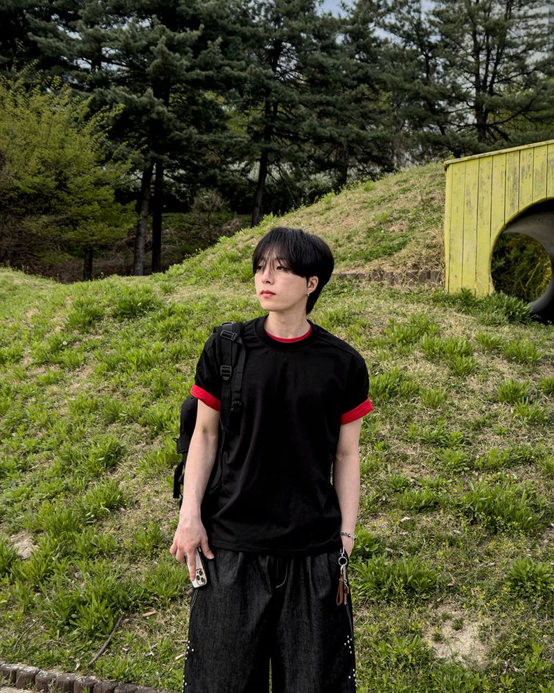 Nick Line Layered Short Sleeve T-Shirt