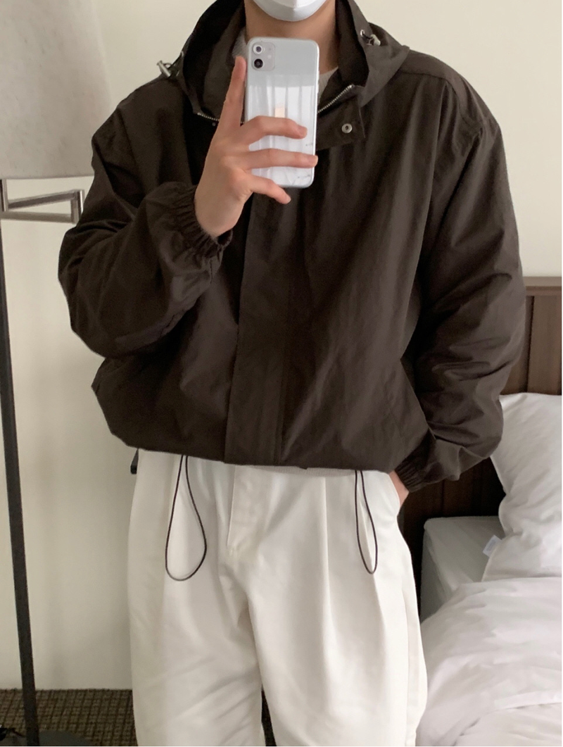 Nus. Hood Wind Jacket (Brown)
