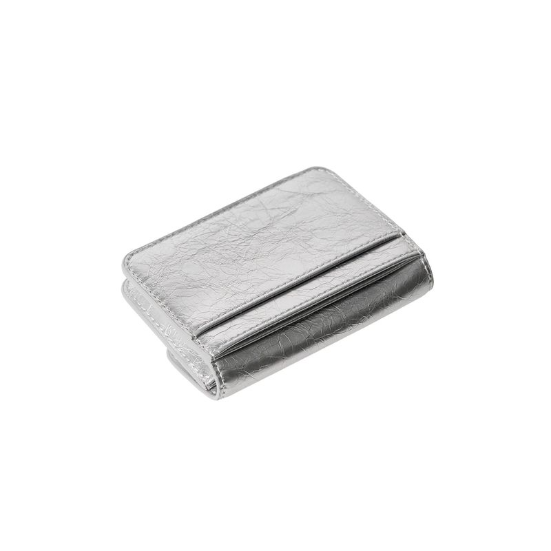 DOT Compact Keyring Card Wallets silver