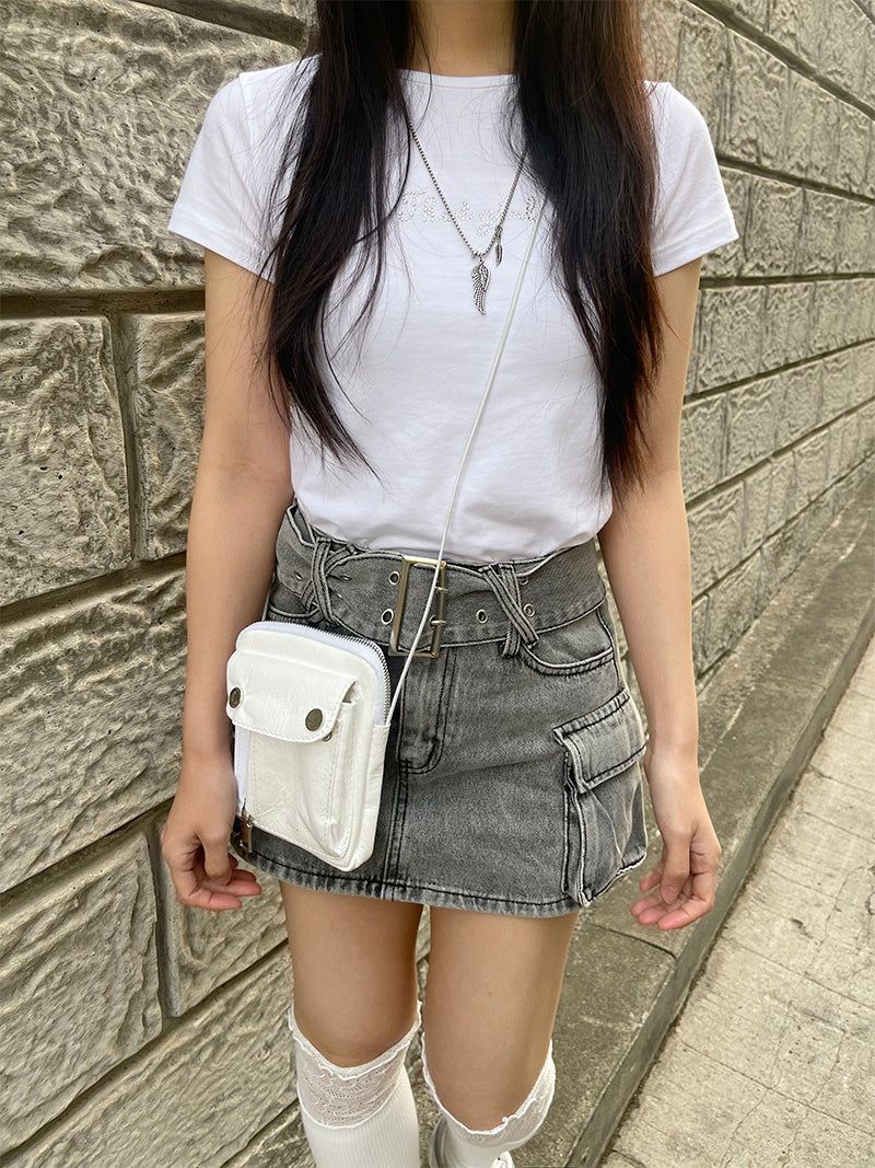 Cute cubic slim t-shirt