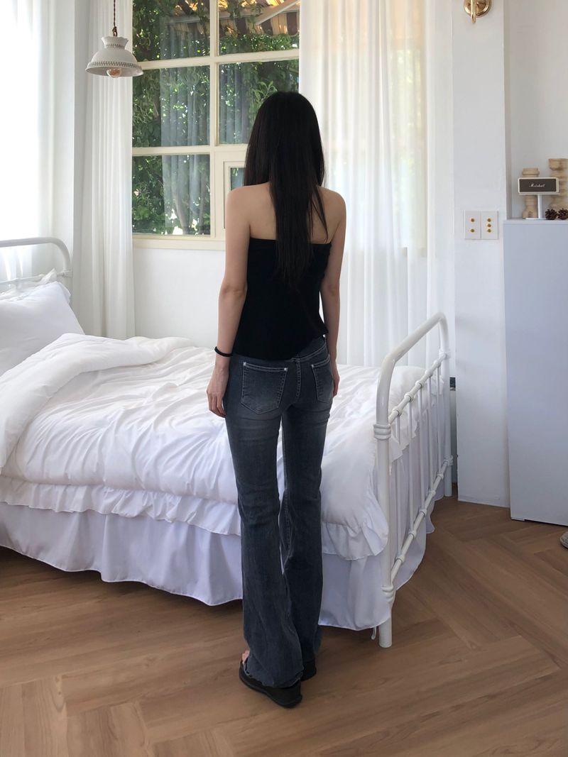 Clue Low Rise Denim Bootcut Pants (one color)